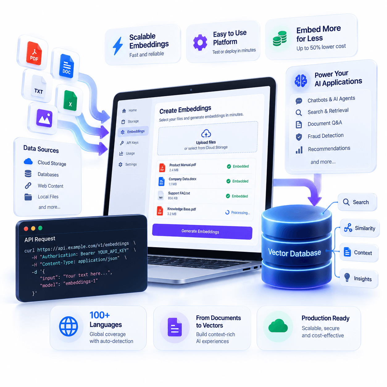 Embeddings API