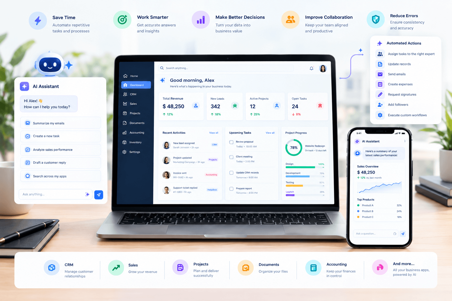 Business Automation & Intelligent Assistant